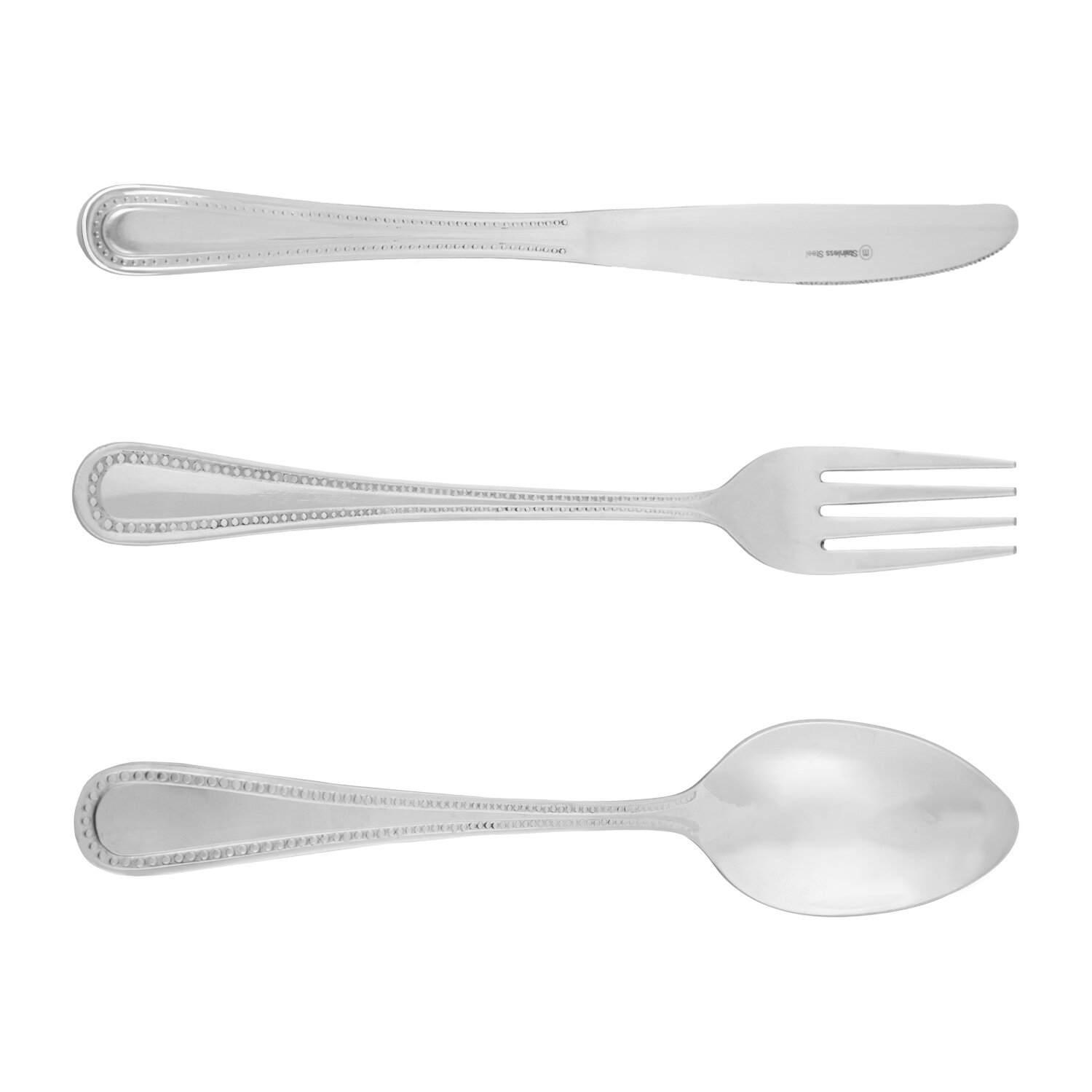 Melange Catereco Stainless Steel Flatware Set - Service for 96